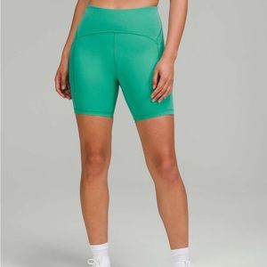 Power thru high rise shorts. 6”